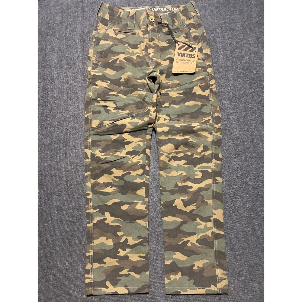 Viktos contractor AF pants woodland camo mens new outdoors fit 30X30 (tag 28X30